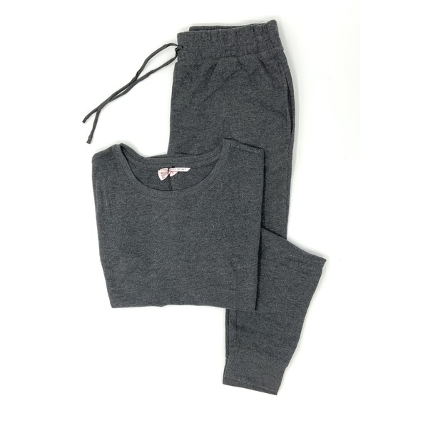 Victoria's Secret Glow Waffle Tee Jogger Thermal Lounge PJ Pajama