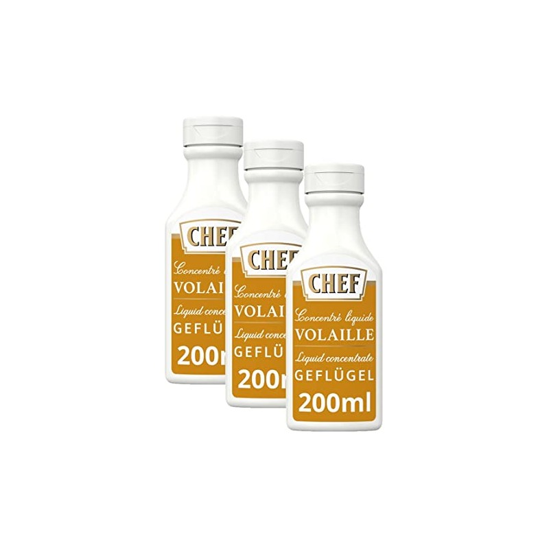 CHEF Liquid Concentrate Poultry, Taste Boost for Savoury Meat Dishes,