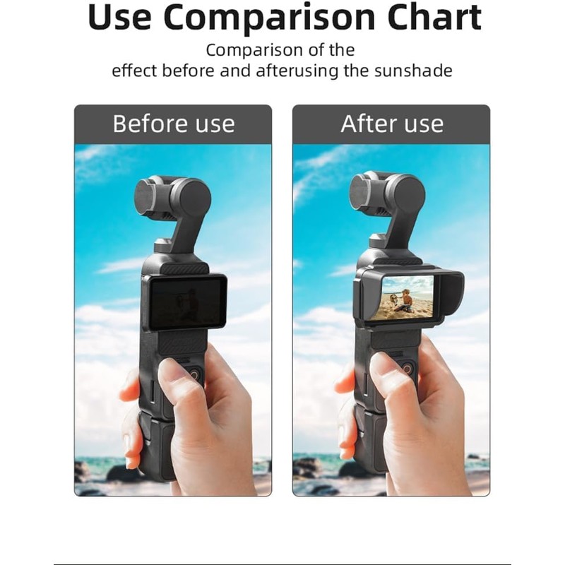 Alever Osmo Pocket 3 Sun Visor Fit DJI Osmo Pocket