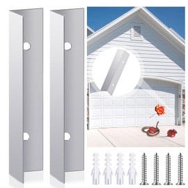 Blulu 2 Pcs Aluminium Garage Door Mouse Guard Garage Door Side Seal Keep Prevent Rats Mice Snake Fallen Leaves Out Sunscreen Moisture Proof Permanent Fix Suitable for Residential and Commercial