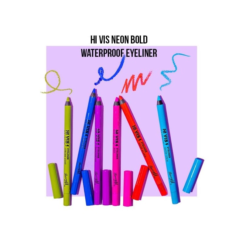 Barry M Cosmetics Hi Vis Bold Waterproof Eyeliner, Dangerous, 8.320
