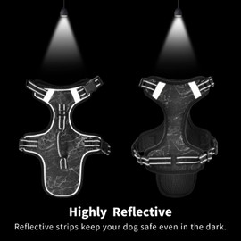 xigua Marble Dog Harness, No Pull Pet Vest Harness Reflective Breathable Small & Medium Dog Harness with Nylon Handle