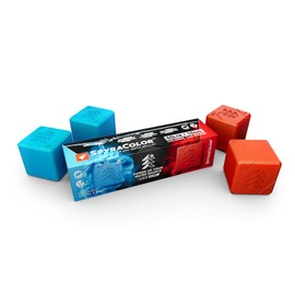 Spyra Colour Water Dye, Luminous & Dissolving Dye Pack for Water Fights, Washable and Residue-Free, 4 Pieces, Outdoor, Pool, Summer Toy for Adults and Children (Blue and Red)