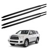 Dasbecan 4Pcs Window Moulding Trim Seal Belt Weatherstrip Compatible with