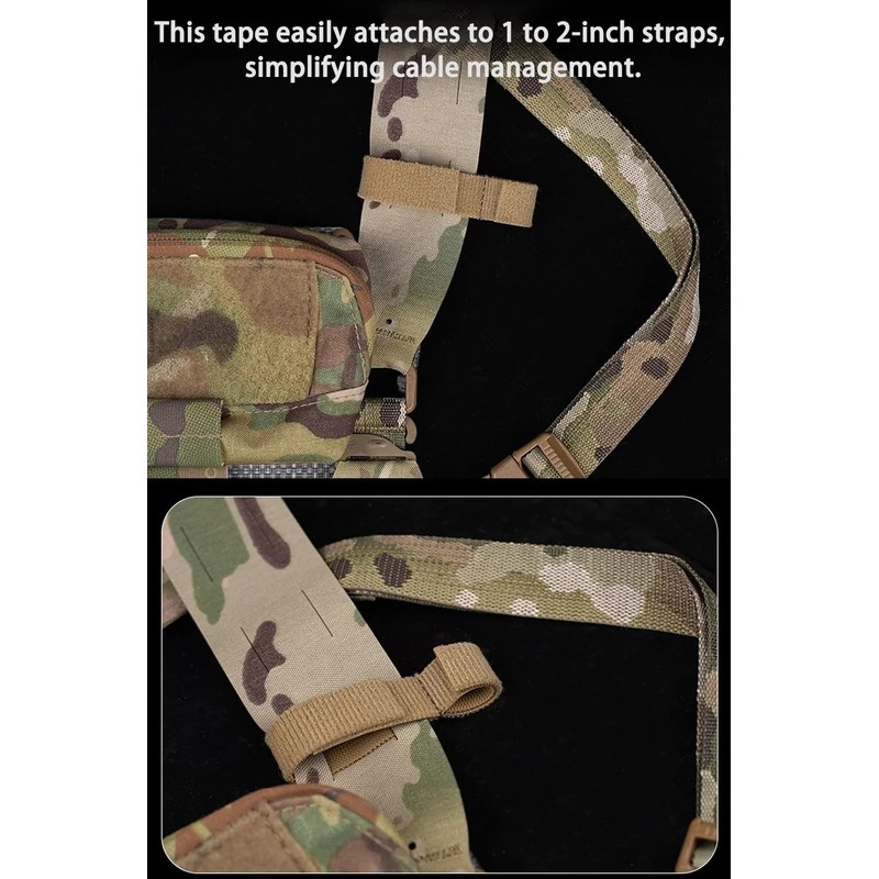 6PCS MOLLE Tactical Organizer Straps – Hook & Loop Cable
