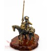 Amber Brass Amber figurine Don Quixote Spanish Knight & Sancho
