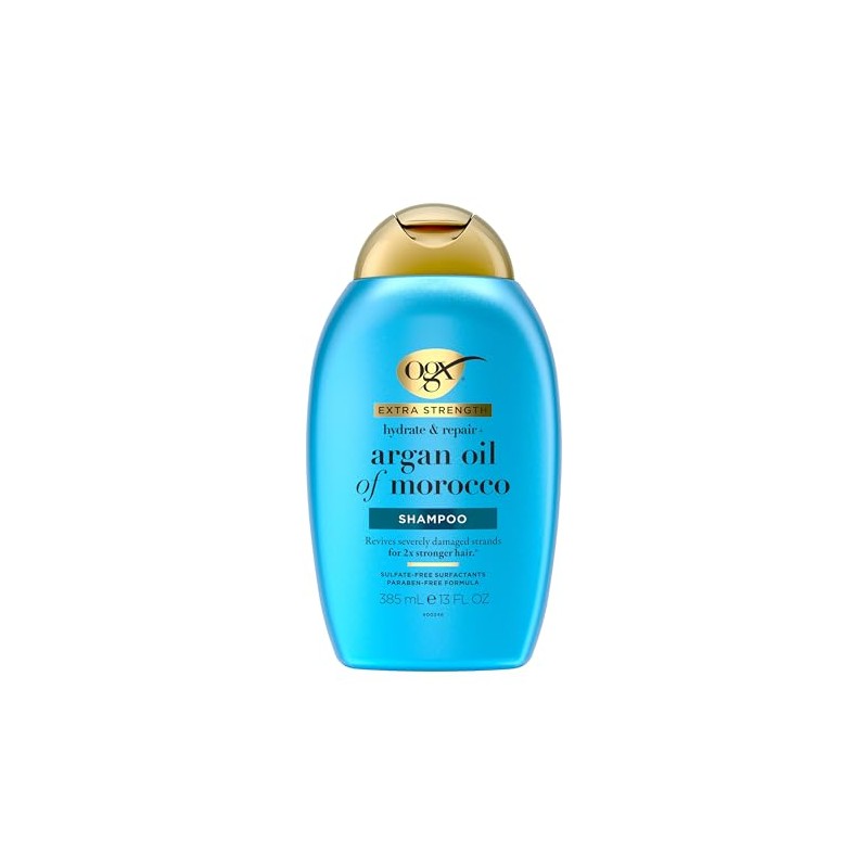OGX, Shampoo Extra Fuerte de Aceite de Argán, 385 ml
