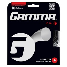 Gamma Tennissaite iO 18 schwarz (1,18 mm) 12,2 m Set, S