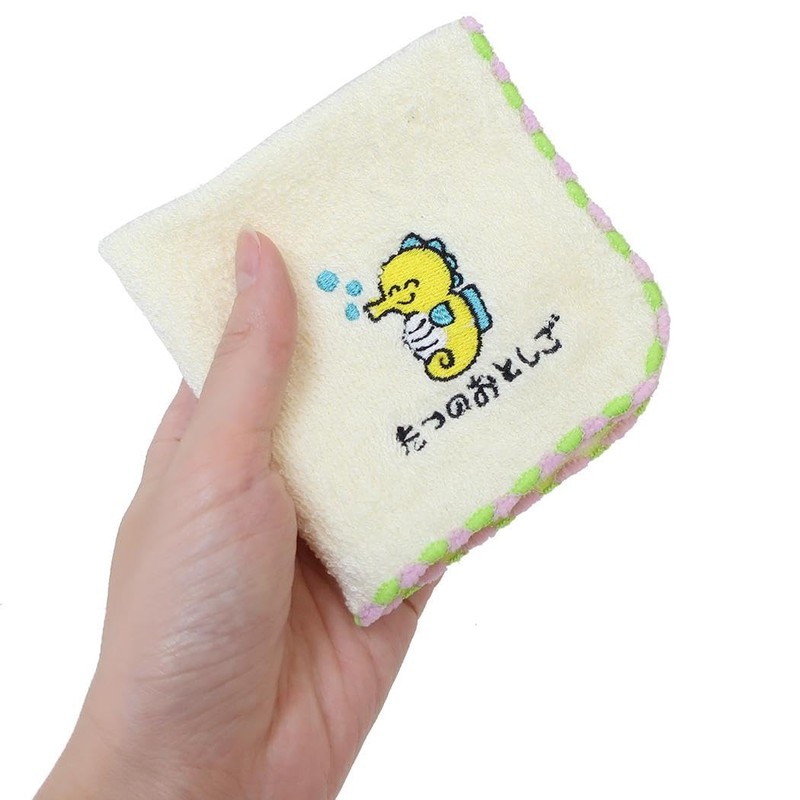 Oekaki Series Mini Towel, One Point Embroidery Handkerchief Towel, Tatsuno
