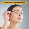 Black Tweezers - Precise Eyebrow & Splinter Removal - Stainless