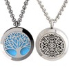 Tree of Life and Wrought Iron Essential Oil Diffuser Necklace