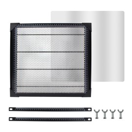 XUNKUNER Honeycomb Laser Bed 400mm x 400mm Aluminium Alloy Honeycomb Working Table with Aluminum Plate for Laser Engraver Cutter, Working Area 14.2" x 14.2" (400X400mm)