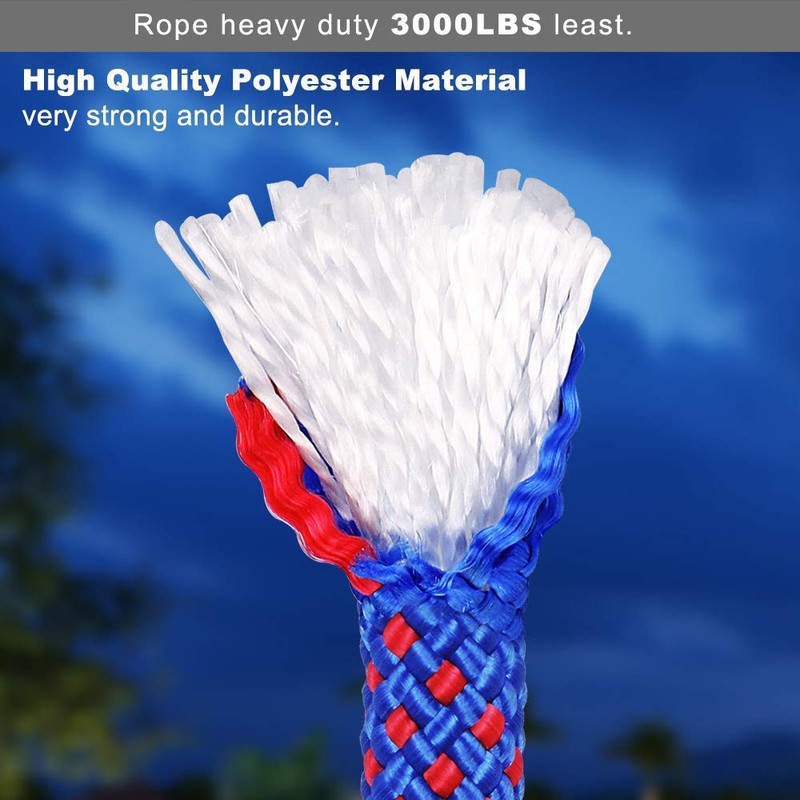 24 ft Heavy Duty Boat Tow Harness, Boat Tow Ropes,