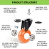 Office Caster Wheels,2” Heavy Duty Ball Caster Wheels Replacement for