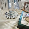 Round Natural Marble Tray, Decorative Stone Serving Platter for Jewelry,