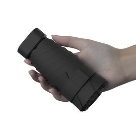 KCKEYS Mini Travel Umbrellas for rain Windproof Compact Umbrella Folding Small, Portable Umbrellas Wallet Umbrella for Commuter, Men Women Boys Girls (Black)