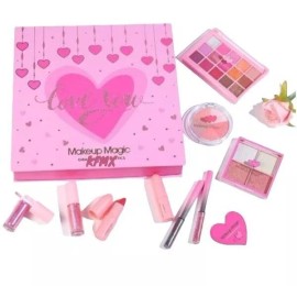 KFMX Caja Mágica Maquillaje Rubor Gloss Labial Regalo Cosméticos