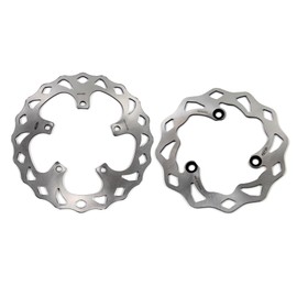 Brake Discs Rotors Front and Rear for Kawasaki Ninja 300 EX300 2013-2017 SE 13-16, Z250L ABS 2015-2017, Z300 ABS 2015-2018, Motorcycle Replacement Accessories