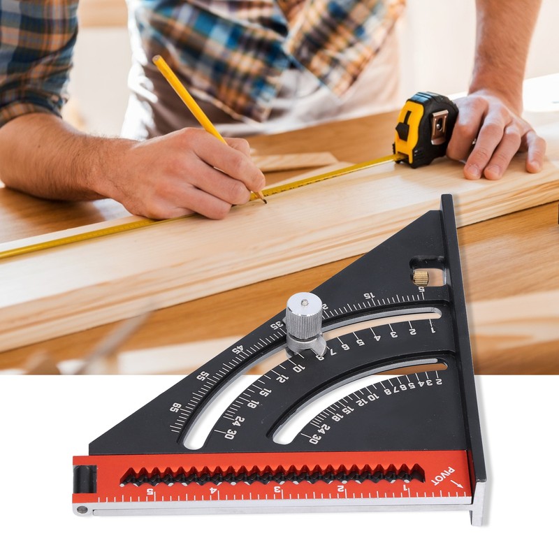 Folding Triangle Square Adjustable Positioning Magnet Goniometer Woodworking Scribe Tool