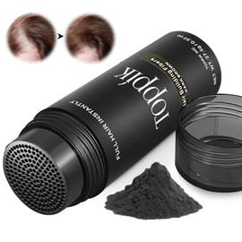Hair for Hair Thickening, Hair Fibres for Hair Thickening, Hair Powder for Thin Hair, Leave Hair Thicker in Seconds, Black