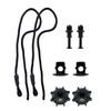 RAMGLYO Car Boot Retaining Strap 2 Pieces + 2 Clips,