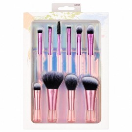 Mini juego de brochas de maquillaje, 10 piezas mini juego de brochas de maquillaje brochas cosméticas profesionales kits esenciales de viaje para herr