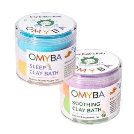 Oh My Ba Kids Bubble Bath Salt Clay Bath Play Set (3 Colors) Soothing Sleeping Line, 2 Pieces, 150g / 오마이바 키즈 거품 입욕제 클레이 목욕놀이 세트 (3색)수딩 슬리핑 라인, 2개, 150g