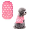Persoshow Valentine's Day Sweater for Dog,Pink Soft Valentine's Day Dog