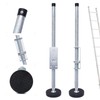 GDNTMU Ladder Leveler Pair with Engraved Anti-Slip Pattern Steel Pole