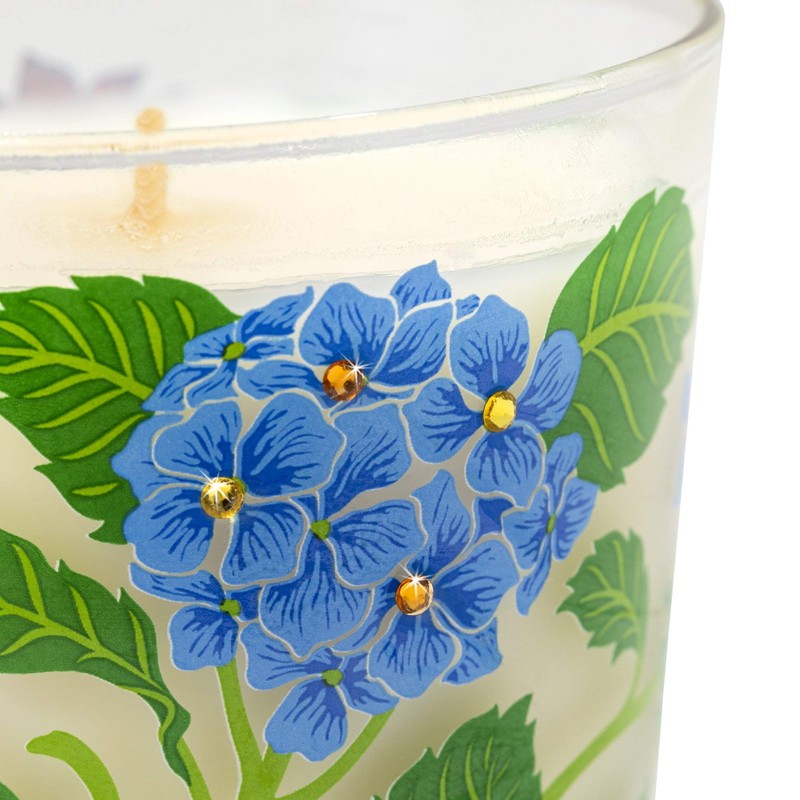 Jay Strongwater Hydrangea Votive Candle