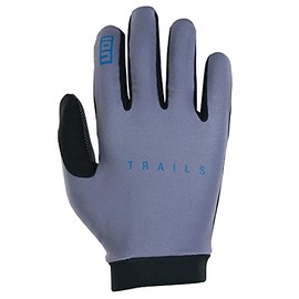 Ion Shark Logo Cycling Gloves Long Grey 2024: Size: XL (9.5-10)