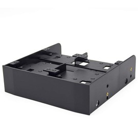 Drive Bay Adapter, 2.5" / 3.5" HDD/SSD to 5.25" Floppy Drive Bay 5.25" Bay Mounting Bracket Kit Internal Hard Disk Drive Mounting Kit 5.25 Bay Accessories with Screws
