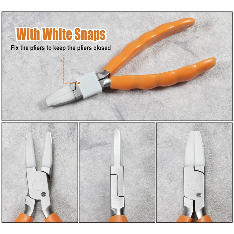 SPEEDWOX 6" Flat Stainless Steel Eyeglass Repair Pliers with Screwdriver