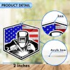 Buudiep Design Welder Keychain, Funny Welder Welding With America Flag