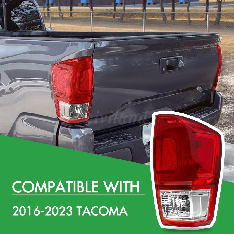 Left+Right Tail Lights Brake Lamps for 2016 2017 2018-2023 Toyota