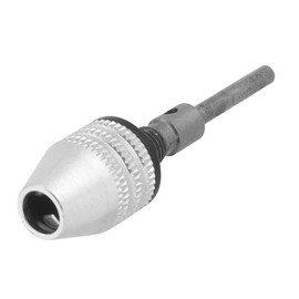 Yuecoom 1/4 Drill Chuck, 0.3-3.4 mm Keyless Chuck 2.35 mm Round Shank Quick Change Adapter Converter for Round Shank Drill