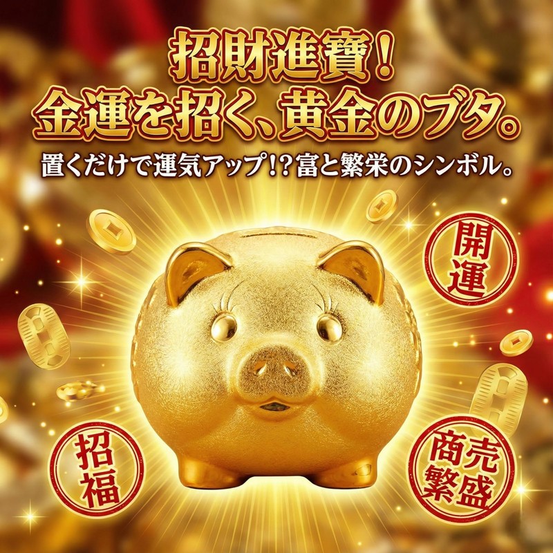 Queen-b Piggy Bank Gold Interior Luck Up Lucky Feng Shui