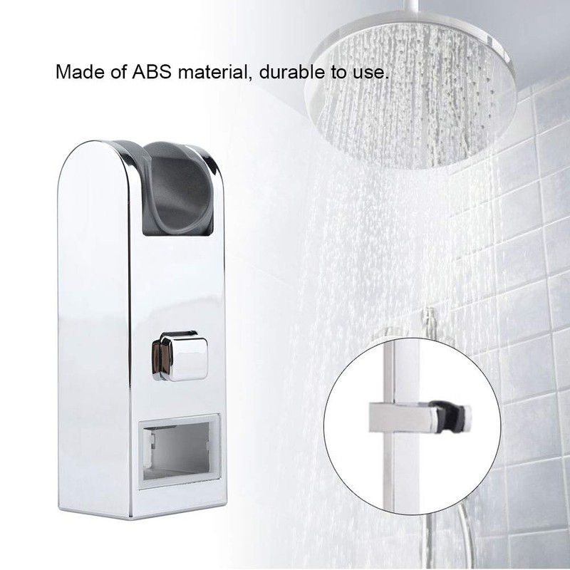 DEWIN Shower Head Slider Holder, Adjustable Height S Chrome-Plated Slider