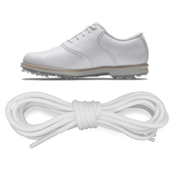 NDTEZUGT Polyester Golf Shoelaces for FootJoy Golf Sports Shoe, 3/32‘’(2.5mm)