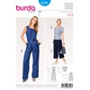 Burda Jumpsuit Sewing Pattern 6516, Sizes 8-20, Multi-coloured