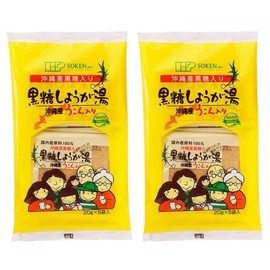 Additive-free Okinawan Kokuto Ginger Hot Water 3.5 oz (100 g) (0.7 oz (20 g) x 5 bags x 2 pieces; Nekoposu ★ Ginger hot water made from 100% domestic ingredients such as Okinawan brown sugar, rice