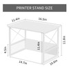 VYUOL Printer Stand for Desk, Desktop Printer Stand Shelf Organzier