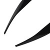 Front Headlight Eyebrow Cover ABS Black Front Headlight Lamp Eyebrow