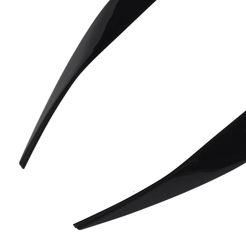 Front Headlight Eyebrow Cover ABS Black Front Headlight Lamp Eyebrow