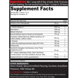 Frontline Formulations, Crucible Pre-Workout Powder (30 Servings) - Peach RIngs