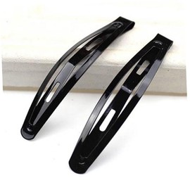 minkissy 10pcs Metal Hair Claw Clips Kids Barrettes for Hair Black Hair Clips Snap Hair Clips Snap Hair Barrettes for Women Large Metal Snap Hair Clips Girls Snap Hairpins Black Barrettes