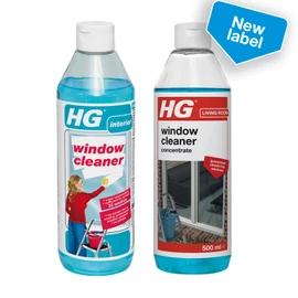 HG Window Cleaner, Professional Super Concentrated Formula for Clean Streak-Free Shine, Used by Professional Window Cleaners - 500ml (297050106)