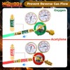 Mgoodoo 4Pcs Oxygen Acetylene Flashback Arrestors Set Regulator End Standard