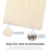 COOKAYU invisible Tape In Hair Extensions 35g 16 Inch Platinum