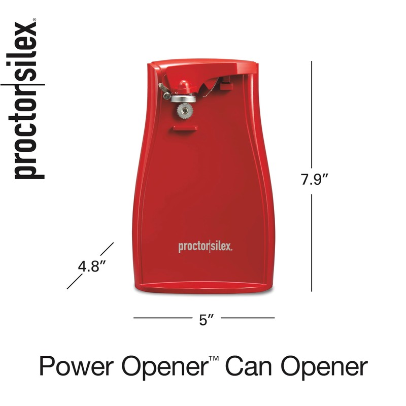 Proctor Silex Power Electric Automatic Can Opener for Kitchen with